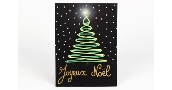 Carte à broder sapin de Noël - Noël - 10 Doigts